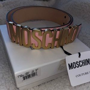 Brand New Women’s Moschino Belt Color Rose Size 42